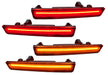 2015-2023 Dodge Challenger Concept Sidemarker Set with red and amber LEDs.