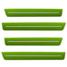 2015-2023 Dodge Challenger Concept Sidemarker Set with green paint and clear lenses.