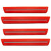 2015-2023 Dodge Challenger Concept Sidemarker Set with bright red paint and clear lenses.