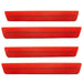 2015-2023 Dodge Challenger Concept Sidemarker Set with bright red paint and ghost lenses.