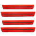 2015-2023 Dodge Challenger Concept Sidemarker Set with bright red paint and tinted lenses.