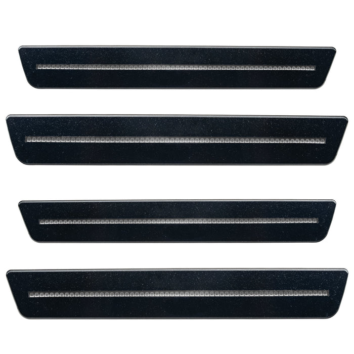 2015-2023 Dodge Challenger Concept Sidemarker Set with black metallic paint and clear lenses.