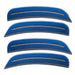 2015-2023 Dodge Charger Concept SMD Sidemarker Set with blue metallic paint and clear lenses.