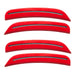 2015-2023 Dodge Charger Concept SMD Sidemarker Set with bright red paint and clear lenses.