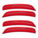 2015-2023 Dodge Charger Concept SMD Sidemarker Set with bright red paint and clear lenses.