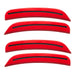 2015-2023 Dodge Charger Concept SMD Sidemarker Set with bright red paint and tinted lenses.