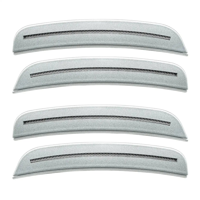 2015-2023 Dodge Charger Concept SMD Sidemarker Set with silver metallic paint and clear lenses.