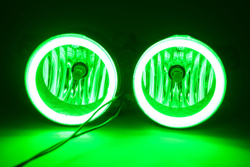 2007-09 Jeep Wrangler/2005-07 Magnum Fog Lights - ORACLE Green Plasma Halos