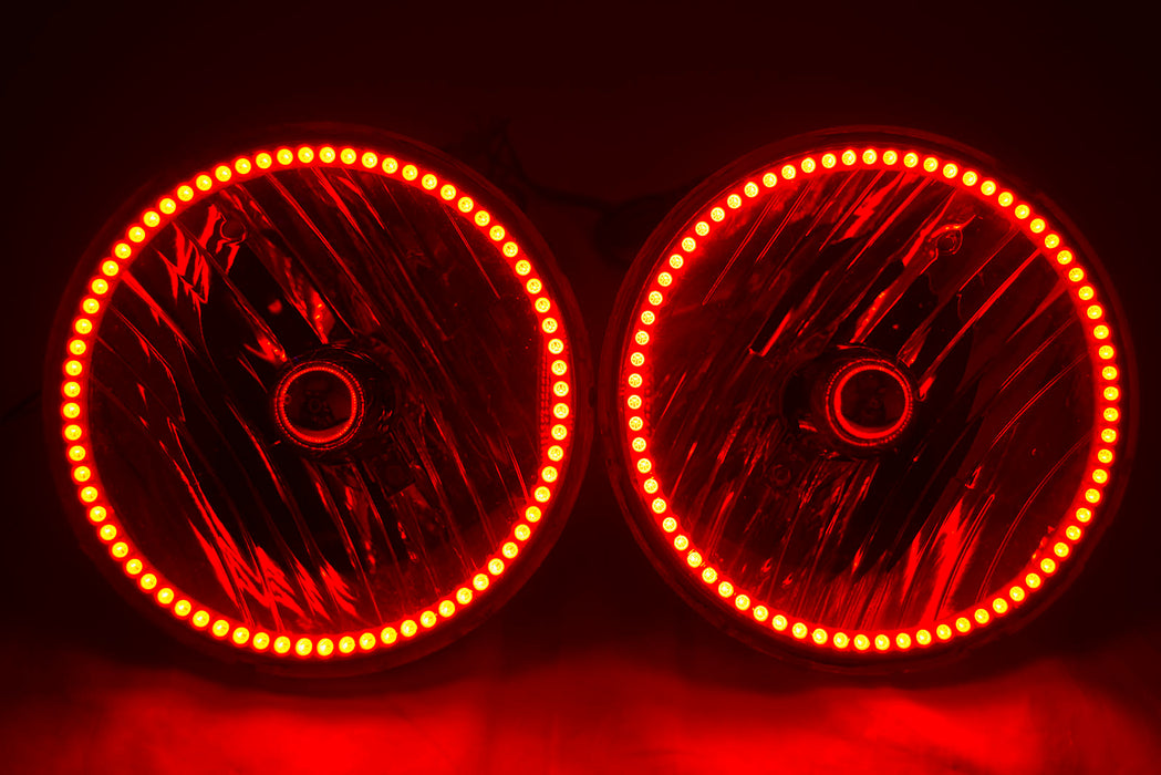 2007-16 Jeep Wrangler JK Headlights - ORACLE ColorSHIFT RGB Halo Kit + 1.0 Remote