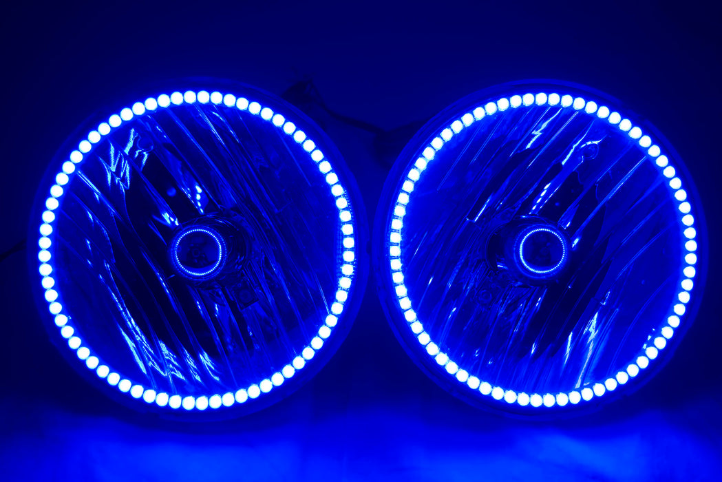 2007-16 Jeep Wrangler JK Headlights - ORACLE ColorSHIFT RGB Halo Kit + 1.0 Remote