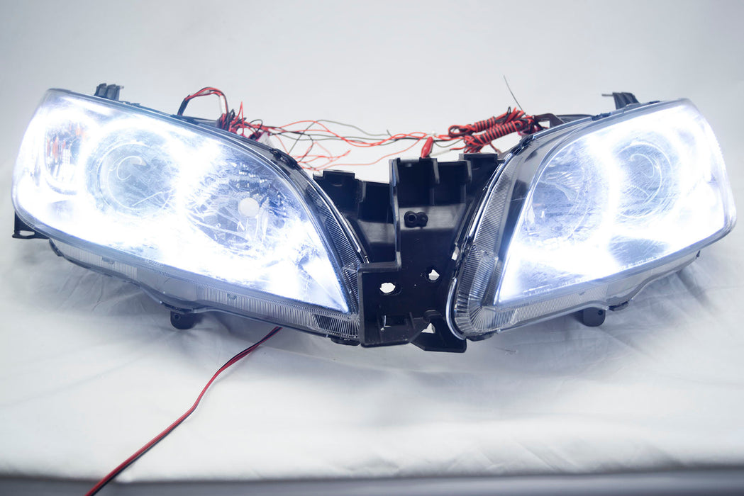 2004-2009 Mazda 3 4 Door Projector Headlights - ORACLE WHITE LED Halos