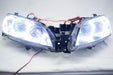 2004-2009 Mazda 3 4 Door Projector Headlights - ORACLE WHITE LED Halos