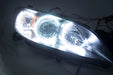 2004-2009 Mazda 3 4 Door Projector Headlights - ORACLE WHITE LED Halos
