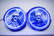 2007-2016 Jeep Wrangler Headlights Pair with ORACLE HALO KIT BLUE