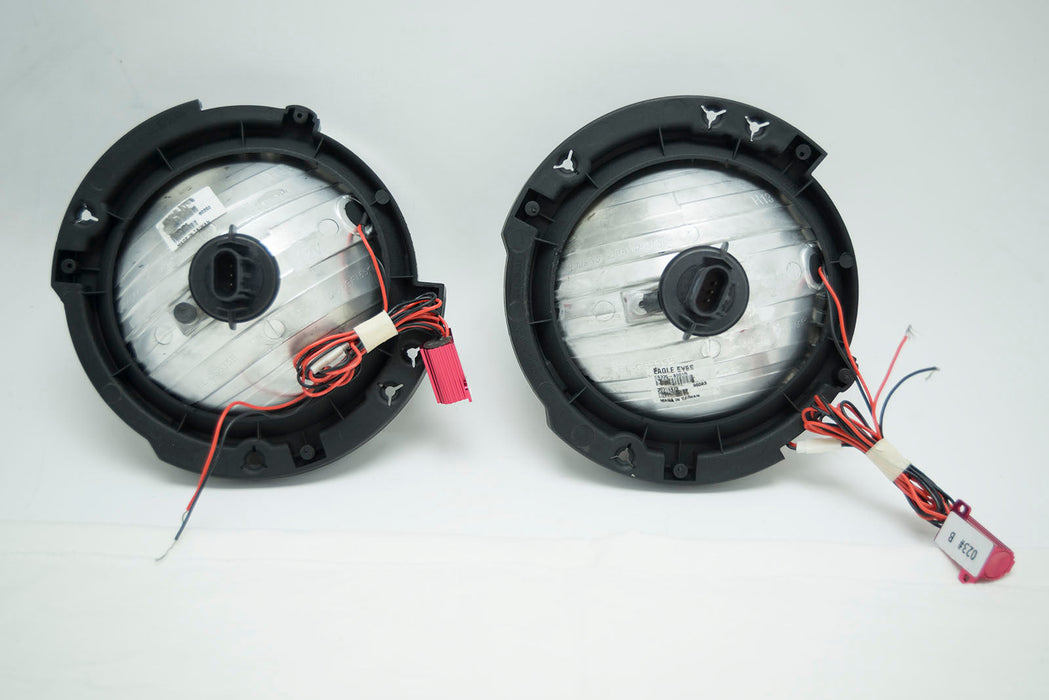 2007-2016 Jeep Wrangler Headlights Pair with ORACLE HALO KIT BLUE