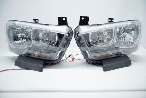 2011-2014 Dodge Charger Headlights - ORACLE Green LED Halo Kit Pre-Installed