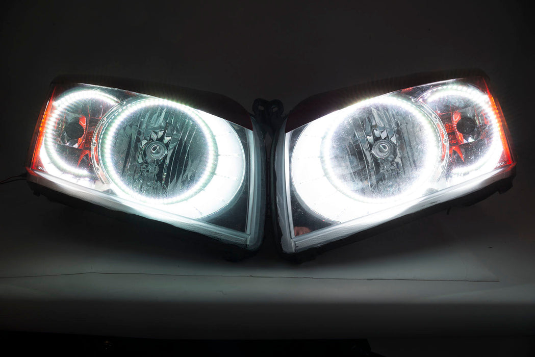 2007-2011 Dodge Caliber Headlights w/ ORACLE RGB ColorSHIFT LED Halos + Remote