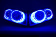 2007-2011 Dodge Caliber Headlights w/ ORACLE RGB ColorSHIFT LED Halos + Remote