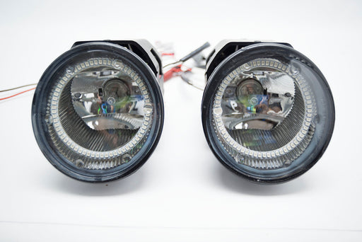 2001-2002 Nissan Frontier Fog Lights with ORACLE Green LED Halo Kit