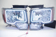 2009-14 Ford F-150 Headlights with ORACLE RGB ColorSHIFT Halos + ColorSHIFT RGB Remote