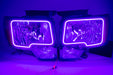 2009-14 Ford F-150 Headlights with ORACLE RGB ColorSHIFT Halos + ColorSHIFT RGB Remote