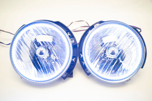 2007-16 Jeep Wrangler Headlights - ORACLE ColorSHIFT RGB Halo Kit + 1.0 Remote