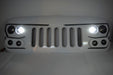 ORACLE Vector Grill BRIGHT WHITE PW7 - 2007-17 Jeep Wrangler w/ LED Headlights, Hi Beams, DRLs