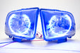 2005-2009 Ford Mustang Headlights - ORACLE SMD Blue LED Halo Kit Pre-Installed