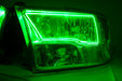 2009-2018 Dodge Ram 1500 Headlights - ORACLE Green LED Halo Kit Pre-Installed