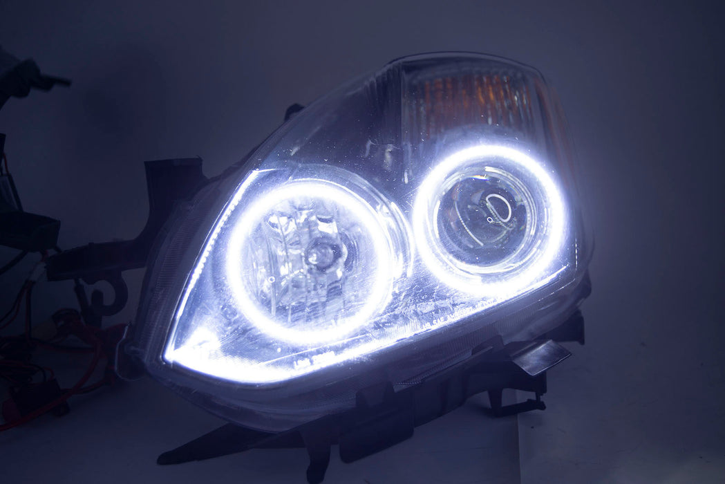 2010-2012 Nissan Altima Headlights - ORACLE WHITE LED Halo Kit