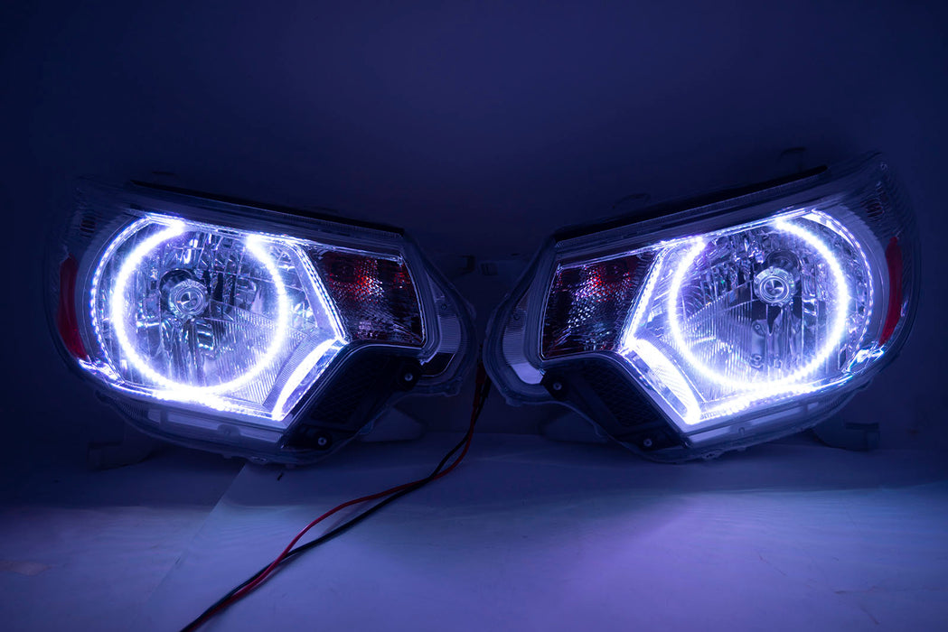 2012-2015 Toyota Tacoma Headlights ORACLE RGB ColorSHIFT LED Halos + ORACLE RGB Remote