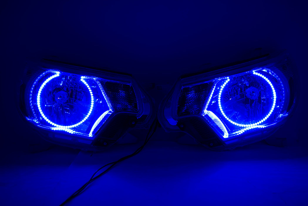 2012-2015 Toyota Tacoma Headlights ORACLE RGB ColorSHIFT LED Halos + ORACLE RGB Remote