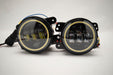 Jeep Wrangler Dodge Mopar LED Hi-Power Fog Lights + ORACLE White LED Halos