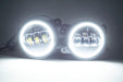 Jeep Wrangler Dodge Mopar LED Hi-Power Fog Lights + ORACLE White LED Halos