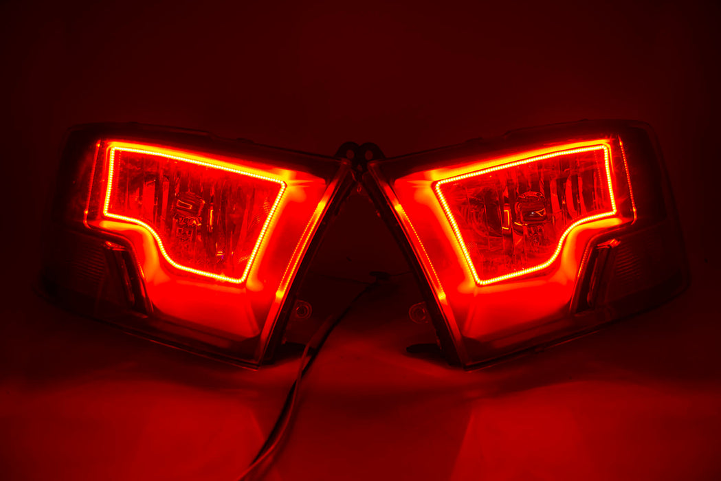 2009-2012 Dodge Ram Non-Sport Headlights - ORACLE Red LED Halo Kit Pre-Installed
