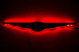 Gen I Chrysler Illuminated LED Rear Wing Emblem with red LEDs.