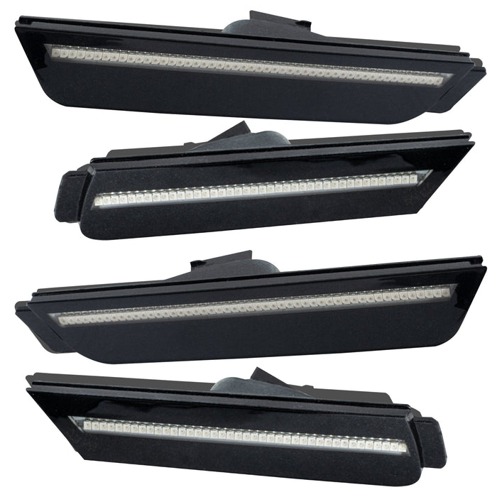 2010-2015 Chevrolet Camaro Concept SMD Sidemarker Set with ashen grey paint and clear lenses.