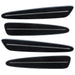 2005-2013 Chevrolet C6 Corvette Concept SMD Sidemarkers with black metallic paint and clear lenses.