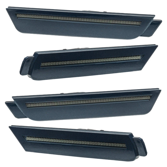 2010-2015 Chevrolet Camaro Concept SMD Sidemarker Set with berlin blue paint and tinted lenses.