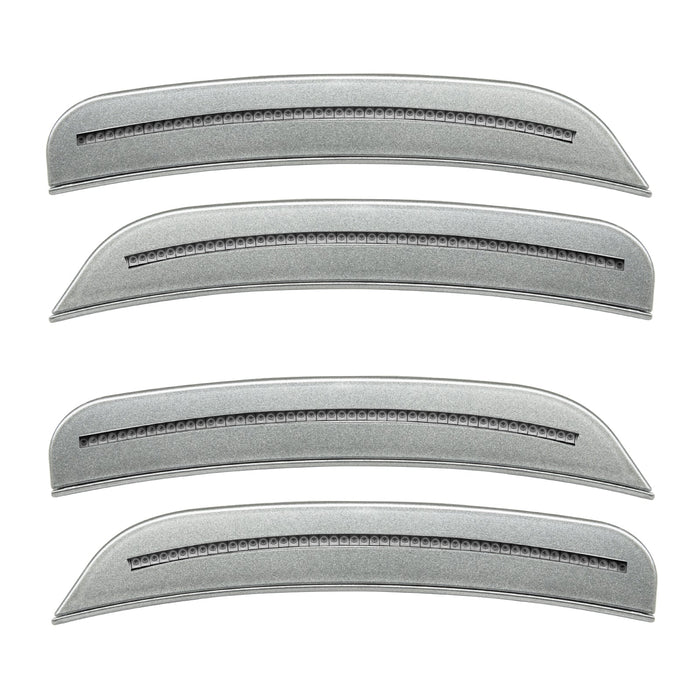 2015-2023 Dodge Charger Concept SMD Sidemarker Set with billet metallic paint and clear lenses.