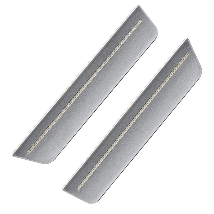 2011-2014 Dodge Charger Concept Sidemarker Rear Set with billet metallic paint and clear lenses.