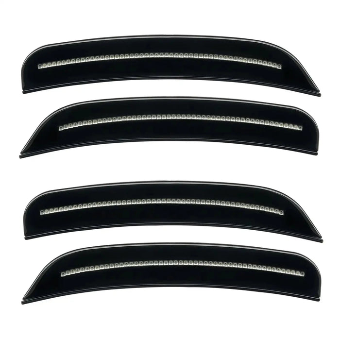 2015-2023 Dodge Charger Concept SMD Sidemarker Set with black paint and clear lenses.