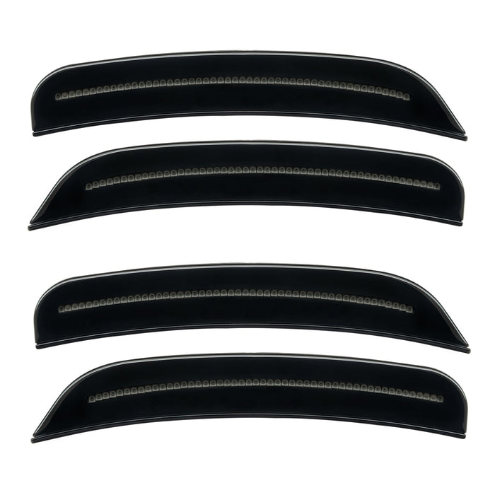 2015-2023 Dodge Charger Concept SMD Sidemarker Set with black paint and tinted lenses.