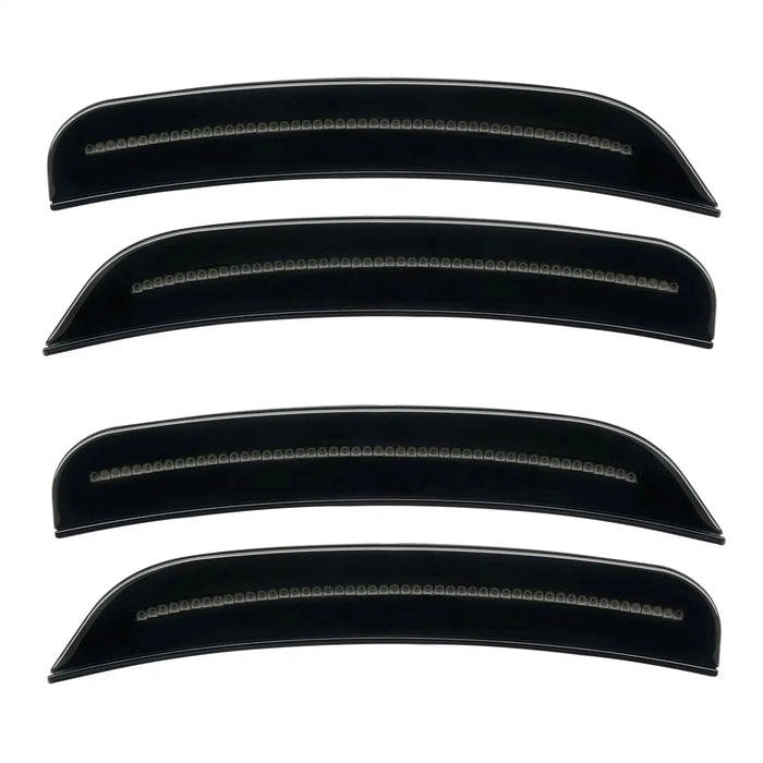2015-2023 Dodge Charger Concept SMD Sidemarker Set with black paint and tinted lenses.
