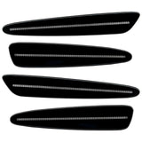 2005-2013 Chevrolet C6 Corvette Concept SMD Sidemarkers with black paint and clear lenses.