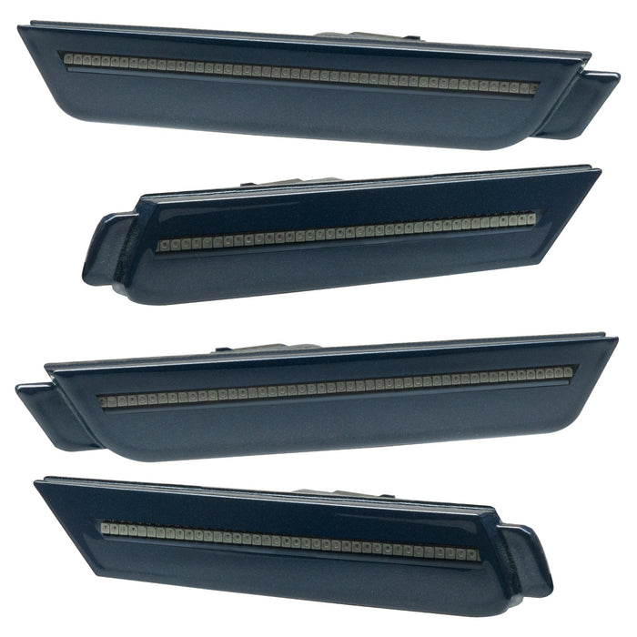 2010-2015 Chevrolet Camaro Concept SMD Sidemarker Set with blue velvet paint and tinted lenses.