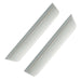 2011-2014 Dodge Charger Concept Sidemarker Rear Set with bright silver metallic paint and clear lenses.