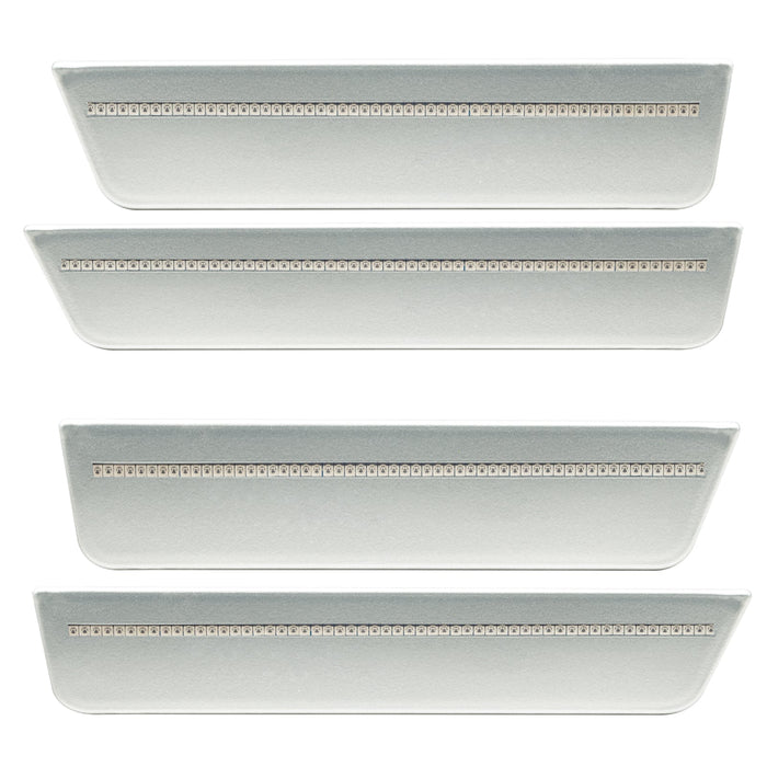 2008-2014 Dodge Challenger Concept Sidemarker Set with bright silver metallic paint and clear lens.