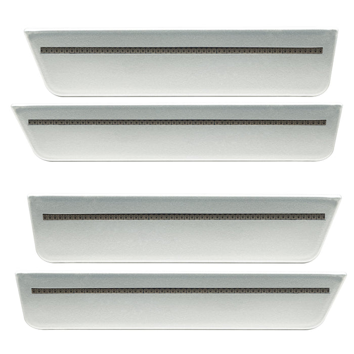 2008-2014 Dodge Challenger Concept Sidemarker Set with bright silver metallic paint and tinted lens.