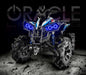 Can-Am Renegade with blue LED Surface Mount Headlight Halos installed.